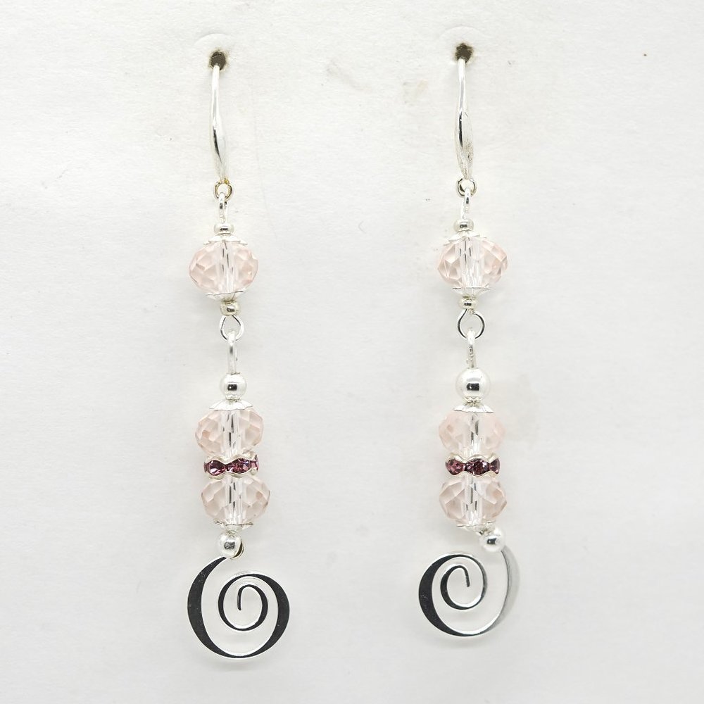 Pink Swirls Earrings